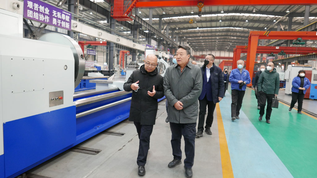 甘肅金控集團、華龍證券領(lǐng)導一行到星火機床公司調(diào)研