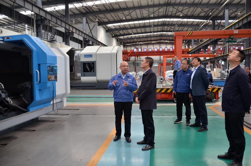 天水市科協(xié)領導來星火機床調研